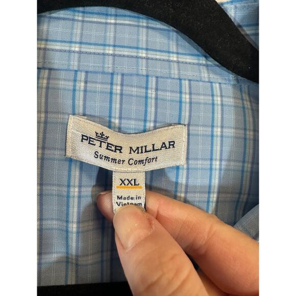 Peter Millar Shirt men's XXL Summer Comfort Button Down Performance Stretch D22 - Picture 3 of 7
